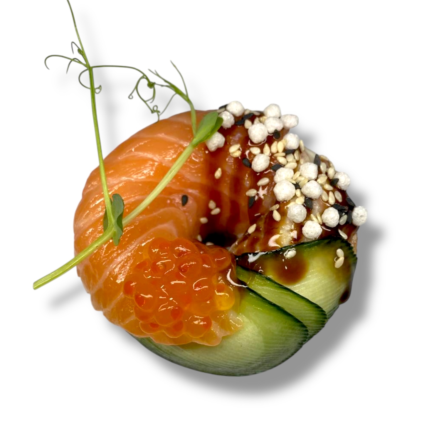 Суші пончик Вугор/Лосось