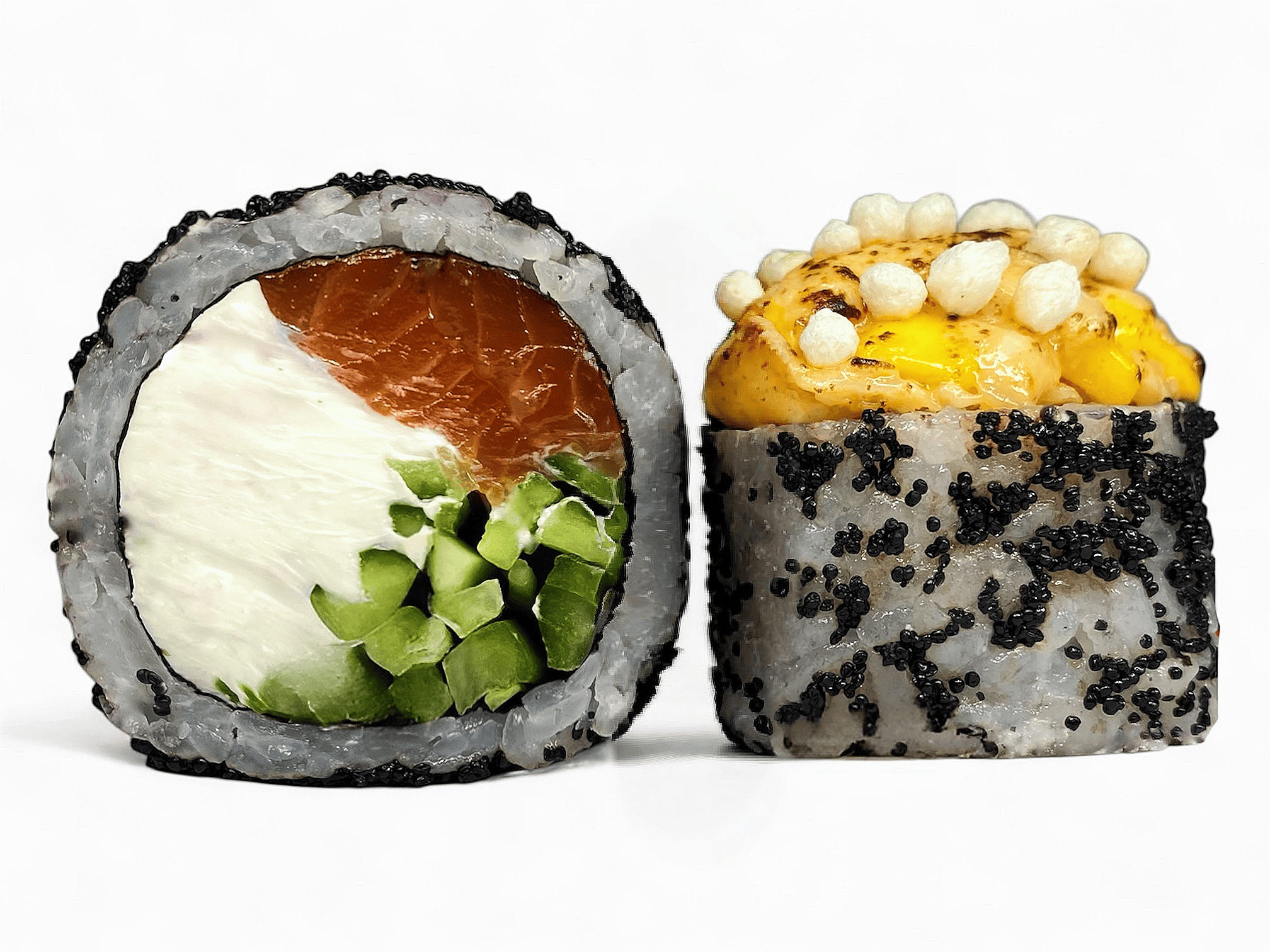 Запечений рол з лососем